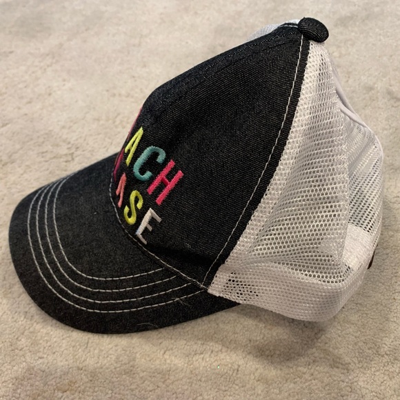 CC GIRLIE GIRL Beach please women’s trucker hat WORN 1x - Picture 7 of 9